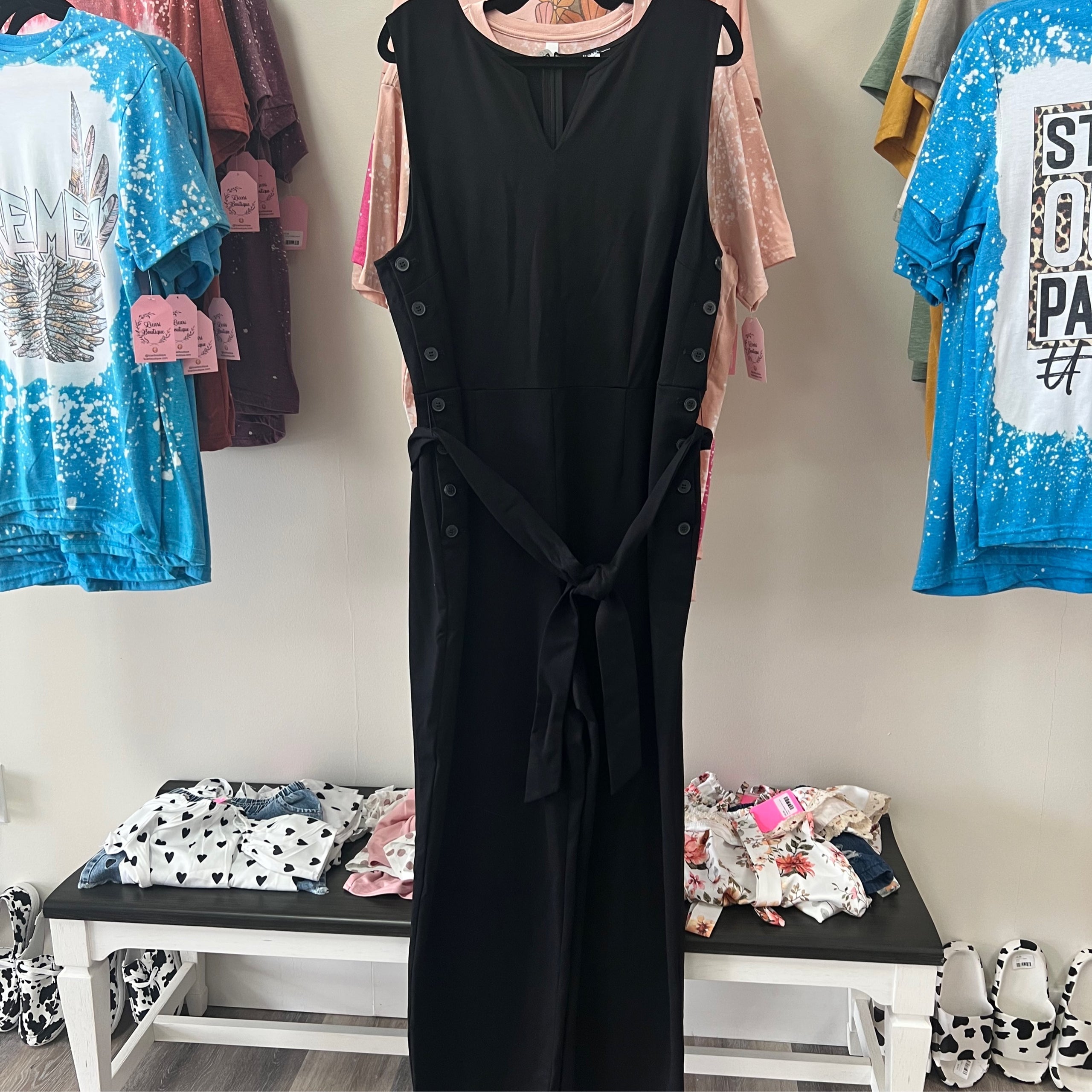 Black Plus Size Jumpsuit | Licari Boutique